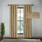 پرده مخمل شنل پانچ 140 سانت