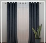 پرده پانچ مخمل و حریر پنجره 1 تا 2 متری - Image 4