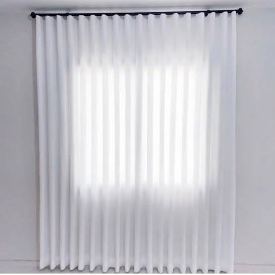 images (23) پرده حریر مات مدل مینیمال همراه نوار و دوخت - Image 1